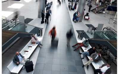 Wachtruimte in de luchthaven van Kopenhagen